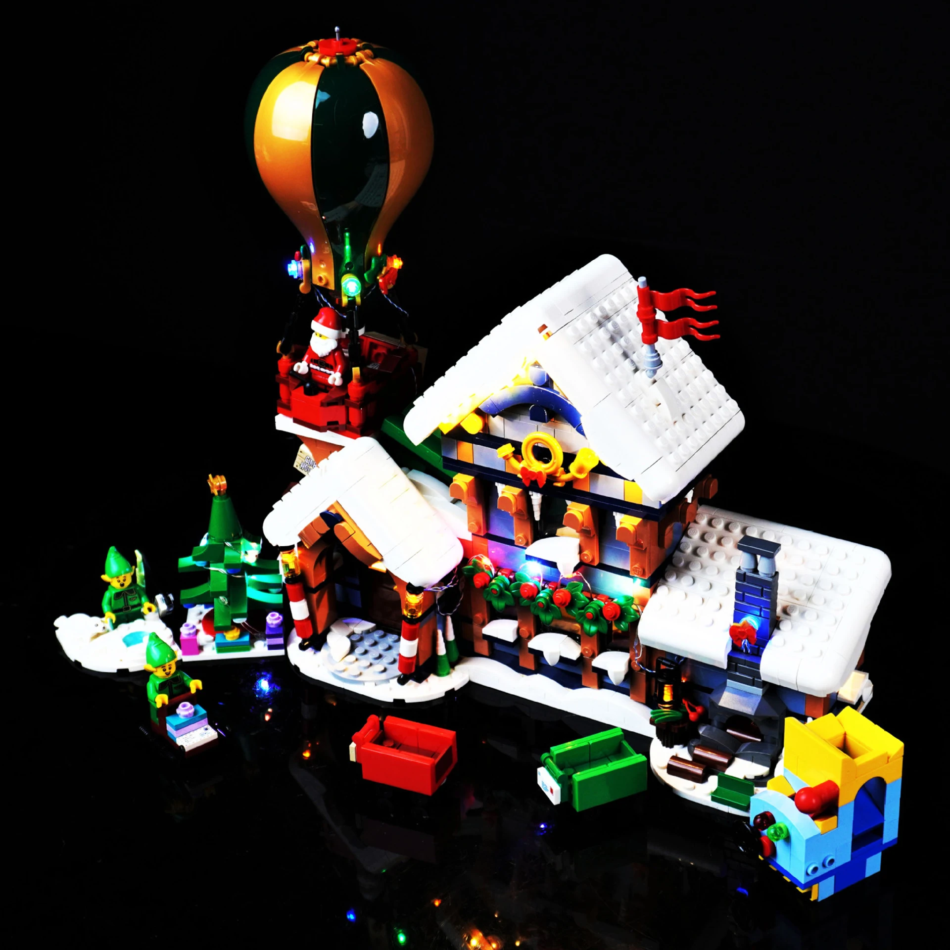 DIY LED Light Kit for Santa’s Visit Post Office – Compatible with 10339, Christmas Building Model Display (Lights Only)