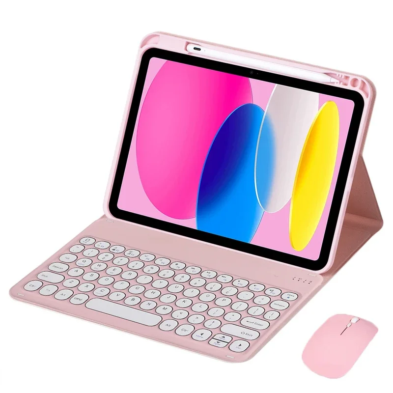 Imagem -05 - sem Fio para Tablet Teclado Huawei Tampa Redonda Capa para Matepad se 11 W092023 2024 Case