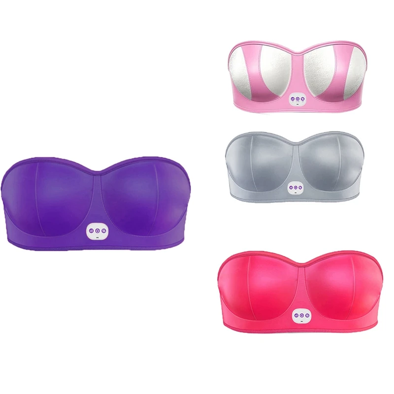 

Smart Electric Breast Massager Rechargeable USB Bra With Multi-Functional Massage Function B