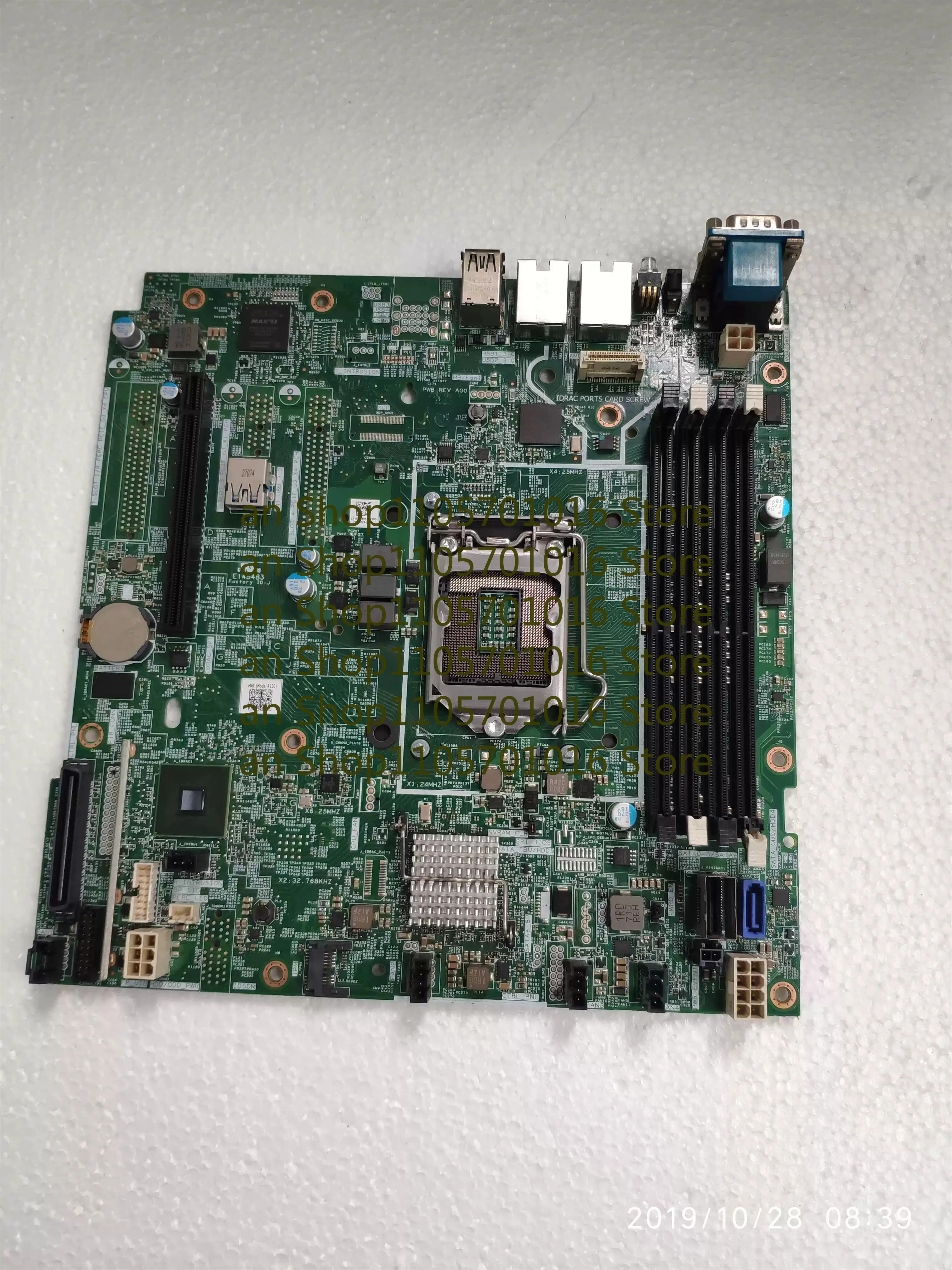 B=For CN-0FGCC7  DELL PowerEdge T130 T330 Server Motherboard FGCC7 26G78 DDR4 Mainboard 100% Tested Fully Work