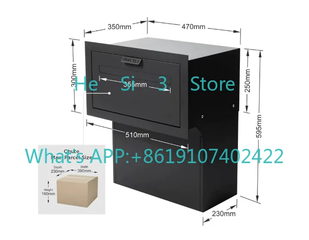 1PCS  Anti-theft express cabinet, home office document parcel box, express self-pickup cabinet, personal delivery cabinet.