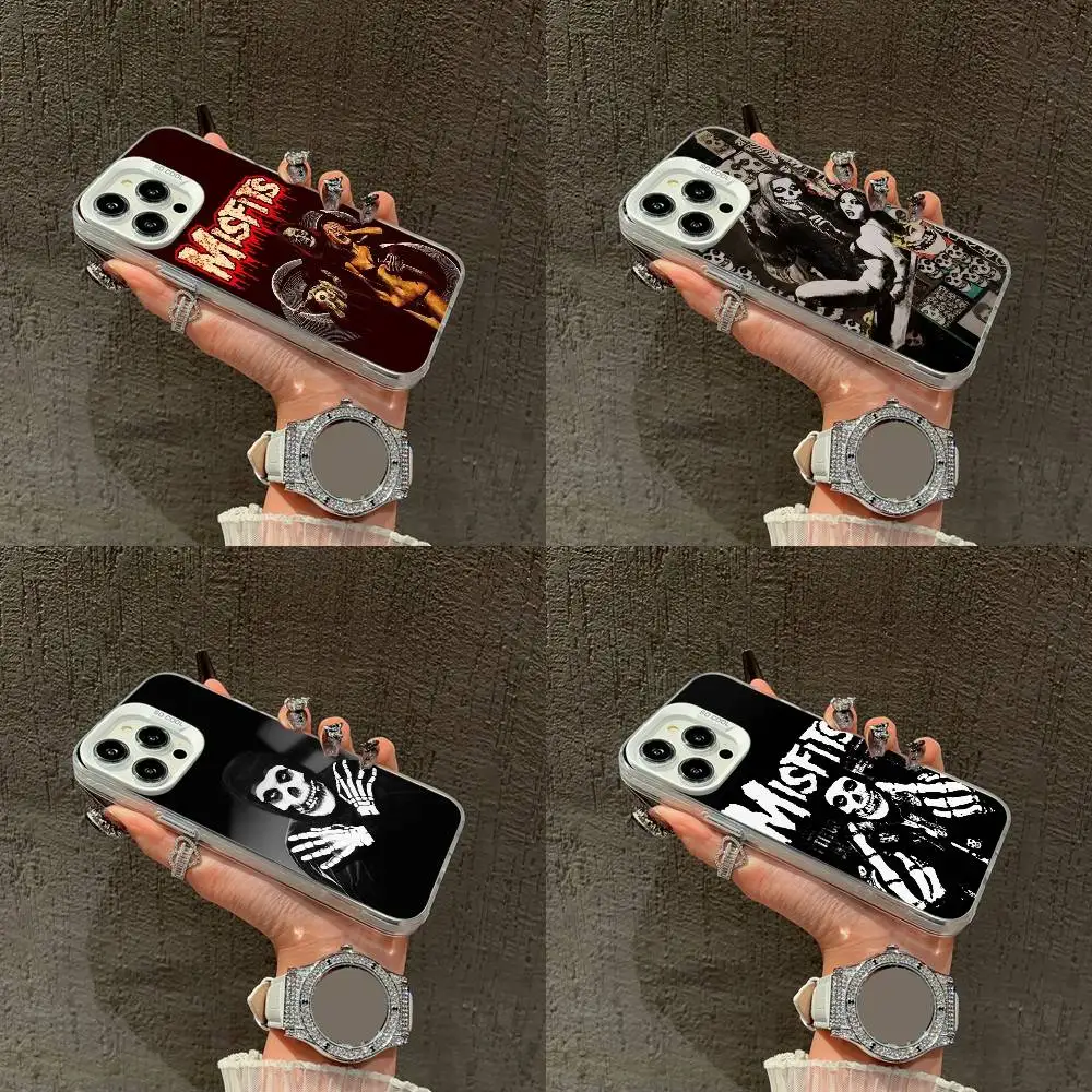 

Skull Cool M-Misfits Phone Case For iPhone 16,15,14,13,12,11,Mini,Pro,E,XS,SE4,MAX White Candy Matte Cover