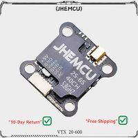 JHEMCU VTX20-600 5.8GHz 40CH Video Transmitter - Adjustable 25mW 100mW 200mW 400mW 600mW Output 7-26V Input for FPV Racing Drone