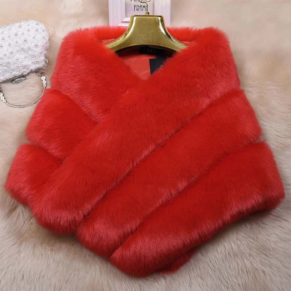 Premium Faux Fur Luxurious And Soft For Ultimate Comfort One Size Fits For Most Ladies Thicken Plush 3