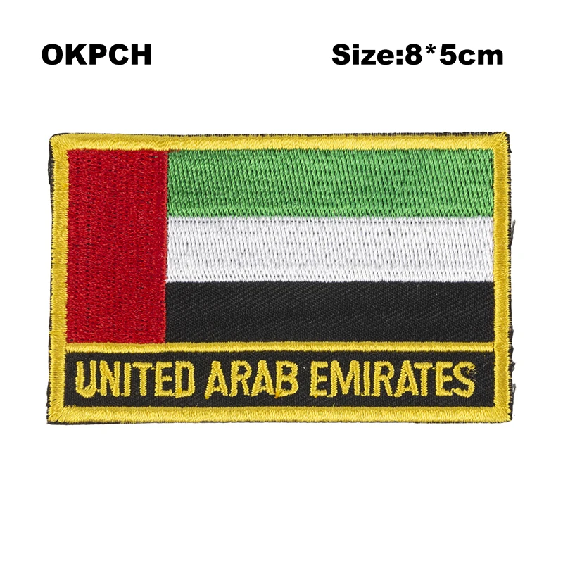 Ethiopia Flag Embroidery Patches Iron on Saw on Transfer patches Sewing Applications for Clothes in Home&Garden