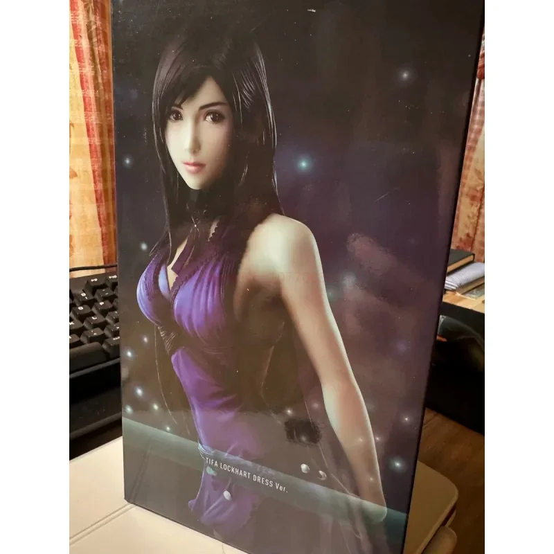 In Stock Tifa Dress Ver Reset Static Art Tifa Aerith Gainsborough Handmade Model Decoration Toy Collection Gifts Girl Handmade