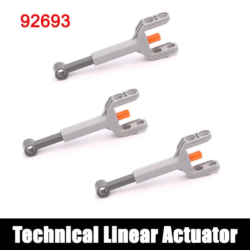 92693c01 Linear Actuator Small Strut MOC Building Blocks Technical Parts Compatible Mechanical Engineering Bricks 4612100