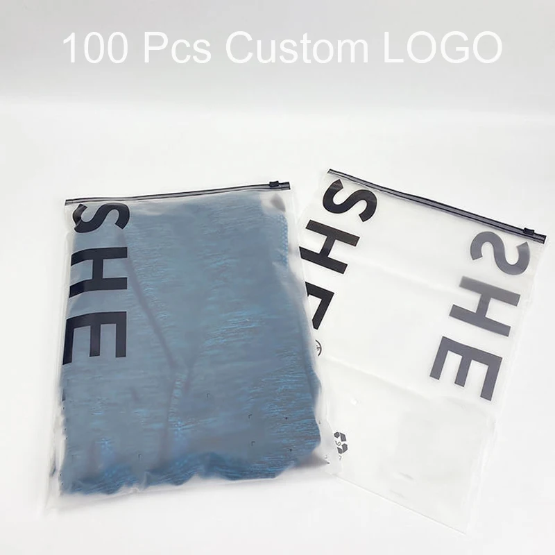 

Wholesale Custom printing Zip Lock Waterproof Zipper Eva Frosted Matte Plastic Packing Self Sealing Clothing Packaging Bag