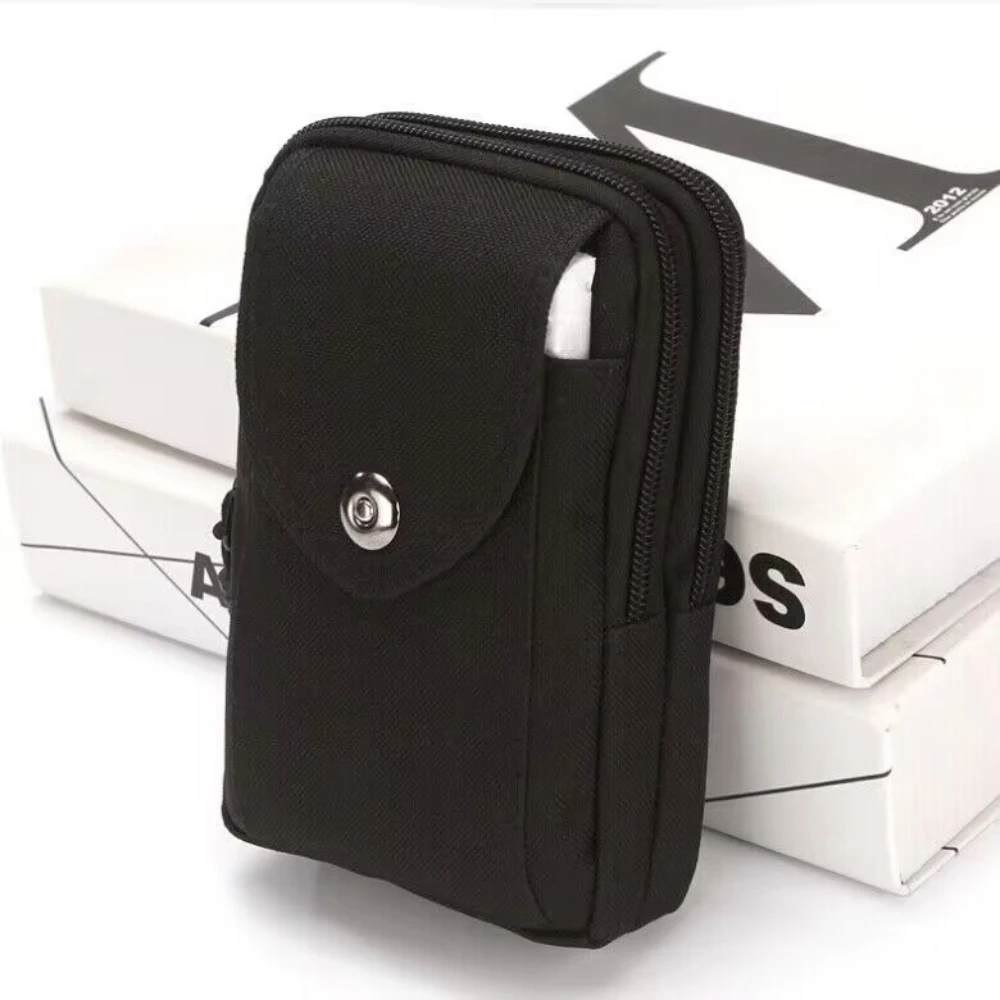 

6.5-inch Mobile Phone Waist Bag with Belt Wear-Resistant Construction Site Waist Bag Cigarette Change Mobile Phone Bag