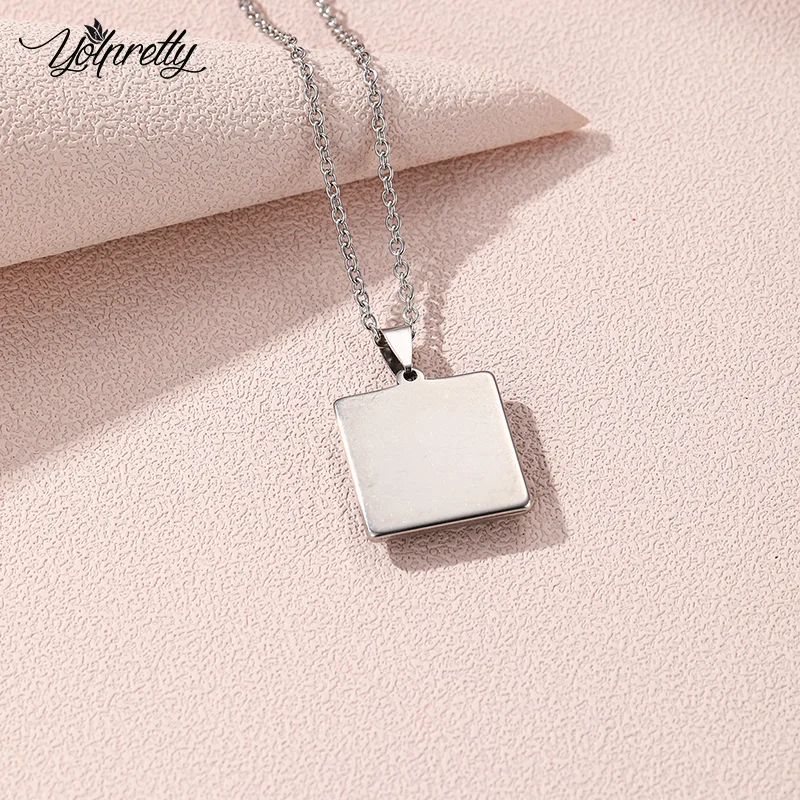 2023 avatar the last airbender Art Paintings Square Stainless Steel Necklace Glass Cabochon Pendants Necklace Jewelry