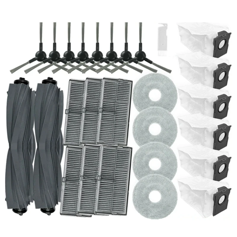 A31I For Dreame Mova E30 Ultra Vacuum Replacement Parts Main Side Brush Hepa Filter Mop Cloth Dust Bag Accessories