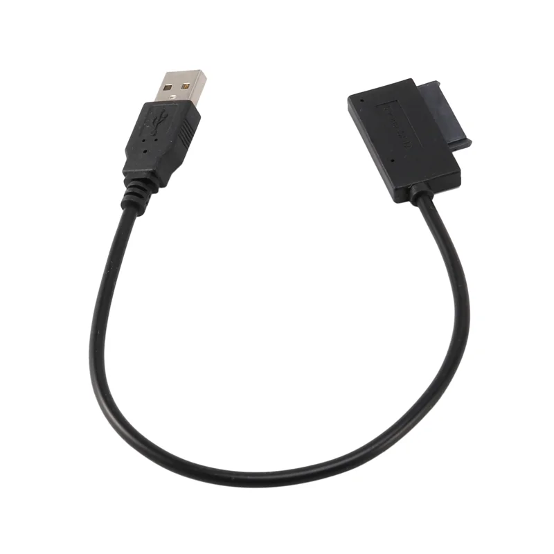 B27B 3X USB 2.0 To Mini Sata II 7+6 13Pin Adapter Converter Cable For Laptop CD/DVD ROM Slimline Drive