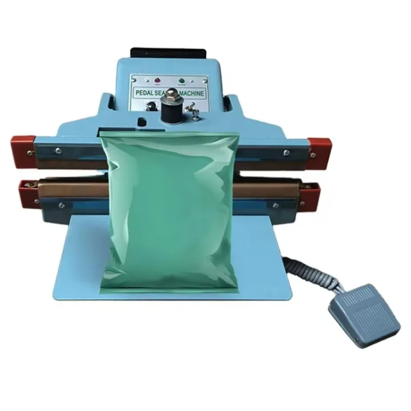 CH-450X2 Pneumatic Aluminium Impulse Sealer Seamer Desktop Foot Pedal Bag Sealing Machine