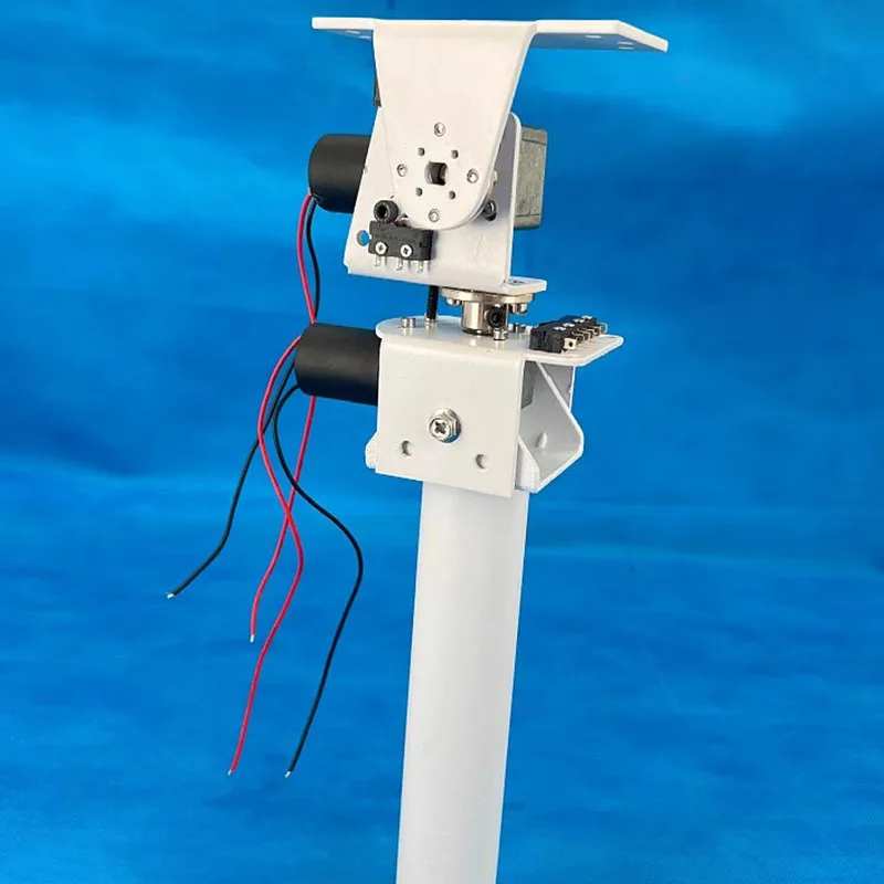 Heavy Load High Torque Worm Gear Motor DC Dual Axis Pan Tilt Gimbal All Metal DIY Solar Tracking Surveillance Robot