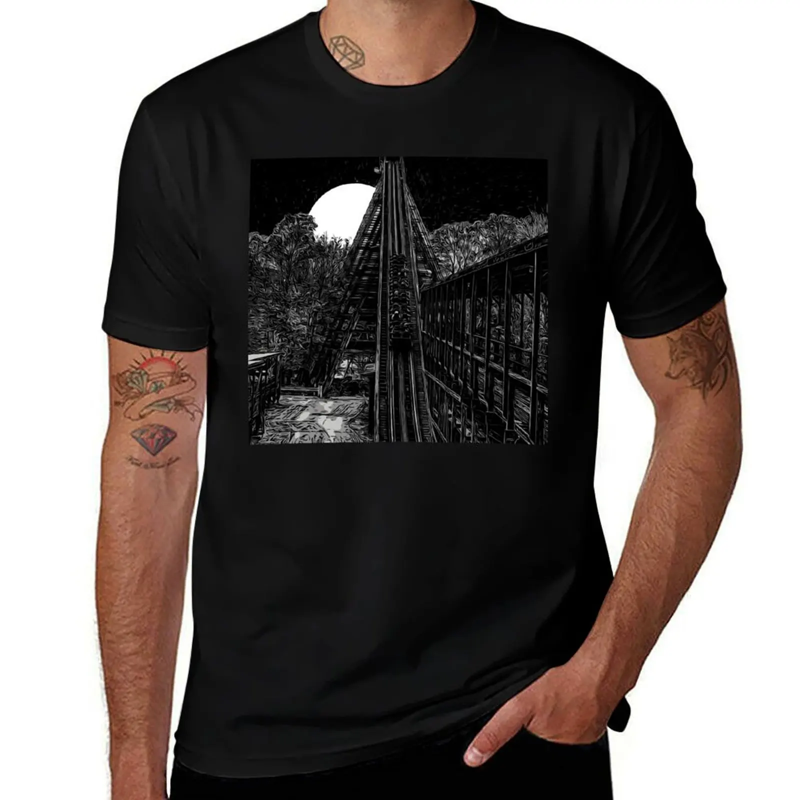 

Epic Night Rides T-Shirt Work Short Sleeve Cotton Top
