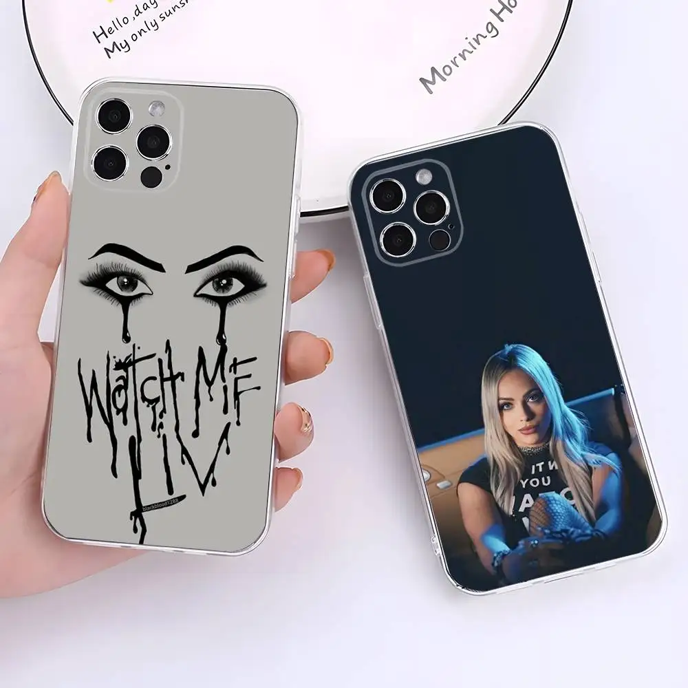 

W-WWE L-Liv Morgan Phone Case For iPhone 17,16,15,14,13,12,11 Pro,Max,Plus,X,XS,XR,SE4,E Mini Transparent Soft Cover