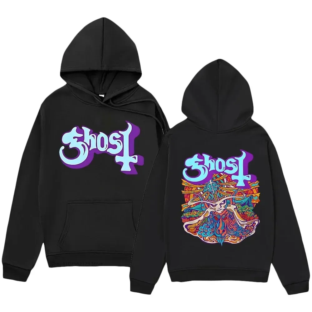 Seven Inches of Ghost Band Hoodies Men Sweatshirt Autumn Winter Clothes Women Fashion Anime Tops Kpop Streetwear Men Pullover