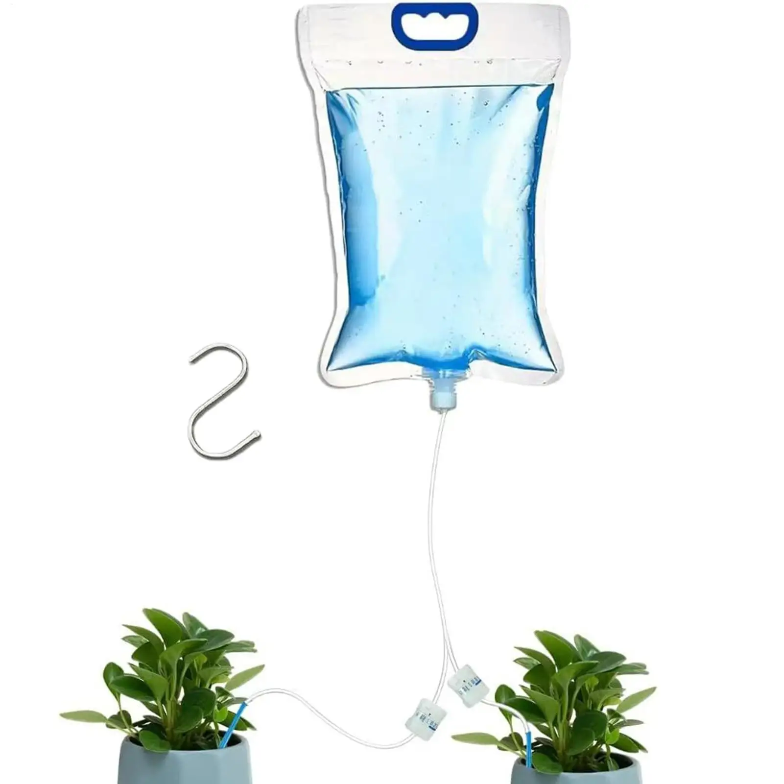 Bolsas de árbol para regar, bolsa de riego por goteo automática de 5,2 L, transparente, automotriz para árboles de jardín, pisos en interiores, vacaciones