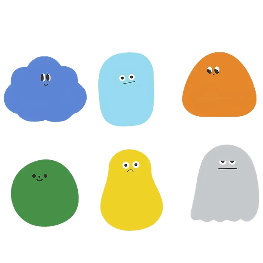 6 قطع من ملصقات المذكرات الورقية، مادة صحية آمنة مضمونة لقراءة الملاحظات والملفات والأوراق والملاحظات اللاصقة #5