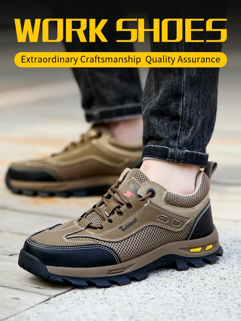 Neue Herrenschuhe Sommer-Arbeitsschutzschuhe, Herren-Antiperforations-Arbeitsschuhe, Schutzschuhe, Sicherheitsstiefel – Detail 3