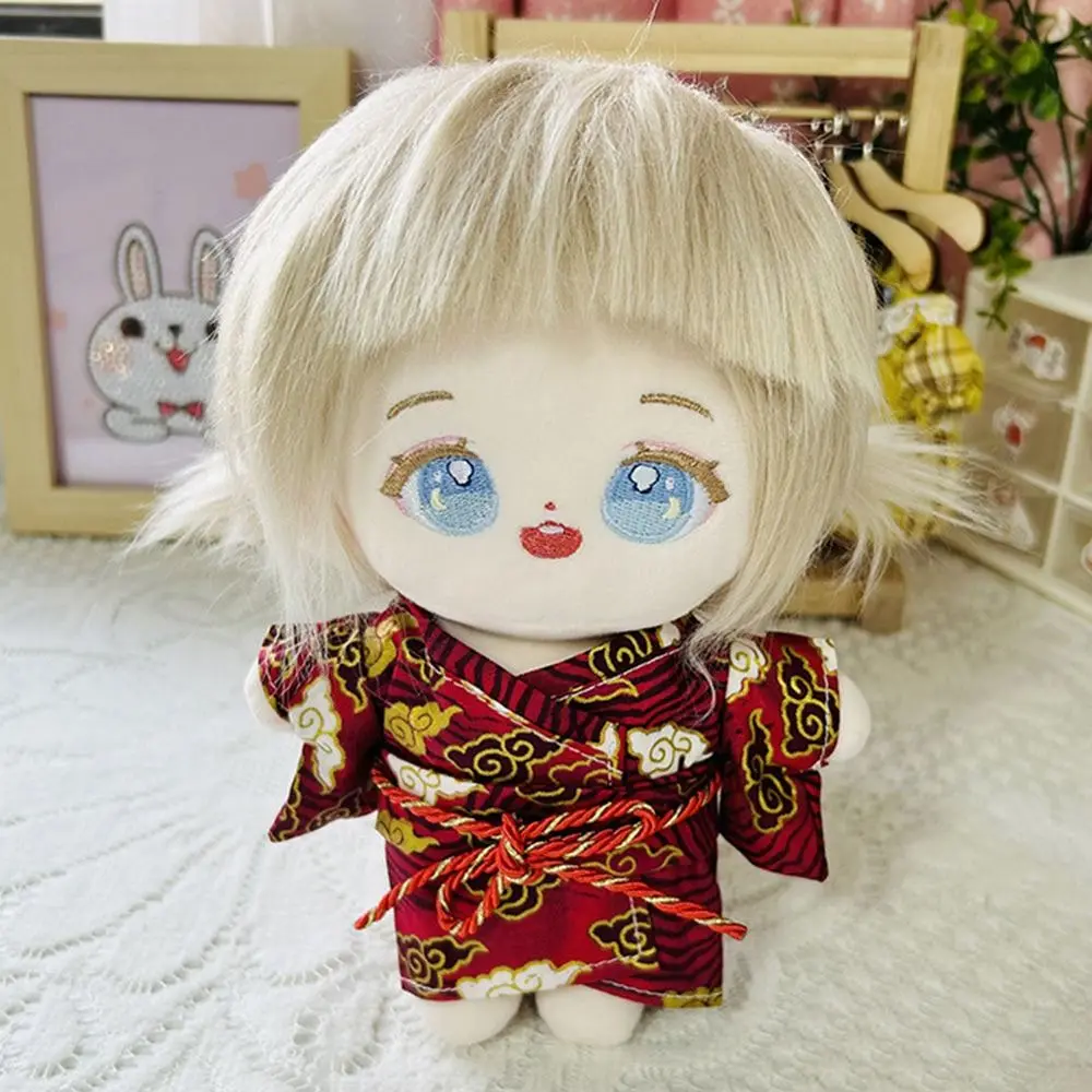 New For 20cm Doll Clothes Fashion Chinese Style Doll Clothes Suits Kimono Yukata Kids Gift Toys DIY Doll Clothing Accessories