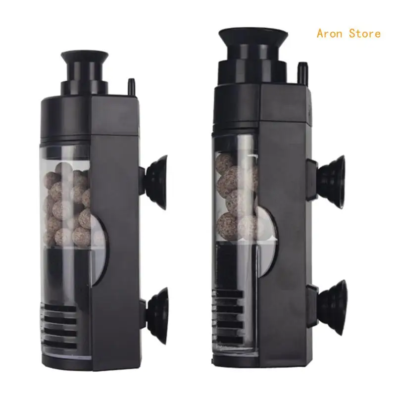 

Fish Water Filter Suction Cup Mounted Water Purifying Device Easy Install H3CF