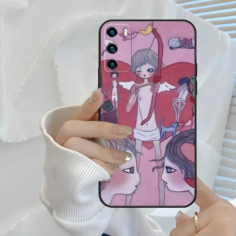 Aya Takano Phone Case For Huawei Mate60 P 50 30 40 Pro Plus 2020 2021 Psmart Z 7 2019 8 9 Nova 8 I Se 10 20 Coque