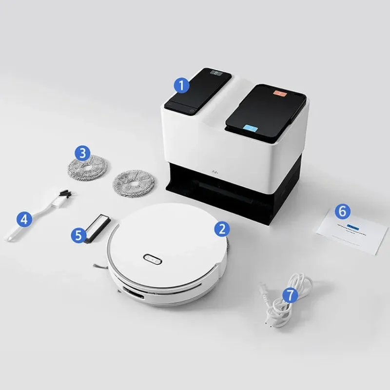 

Robot Aspiradora Tuya Floor Cleaning Robot - 5000pa Rotary Smart Robot Vacuum Cleaner With Self-Emptying Dustbin & Mopping Funct