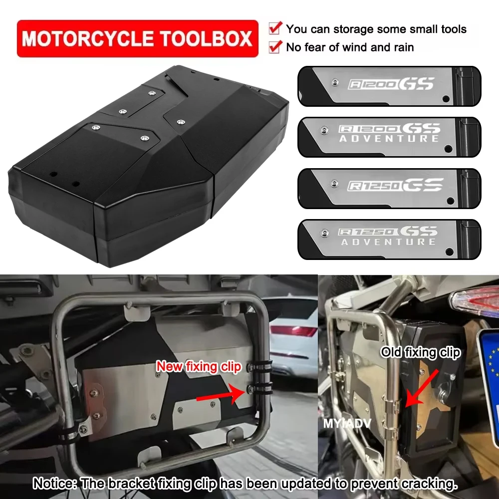 

Motorcycle Tool Box Side Suitcase For BMW R1250GS R1200GS Adventure GS1250 2004-2023 F850GS F750GS Saddlebag Toolbox Inner Bag