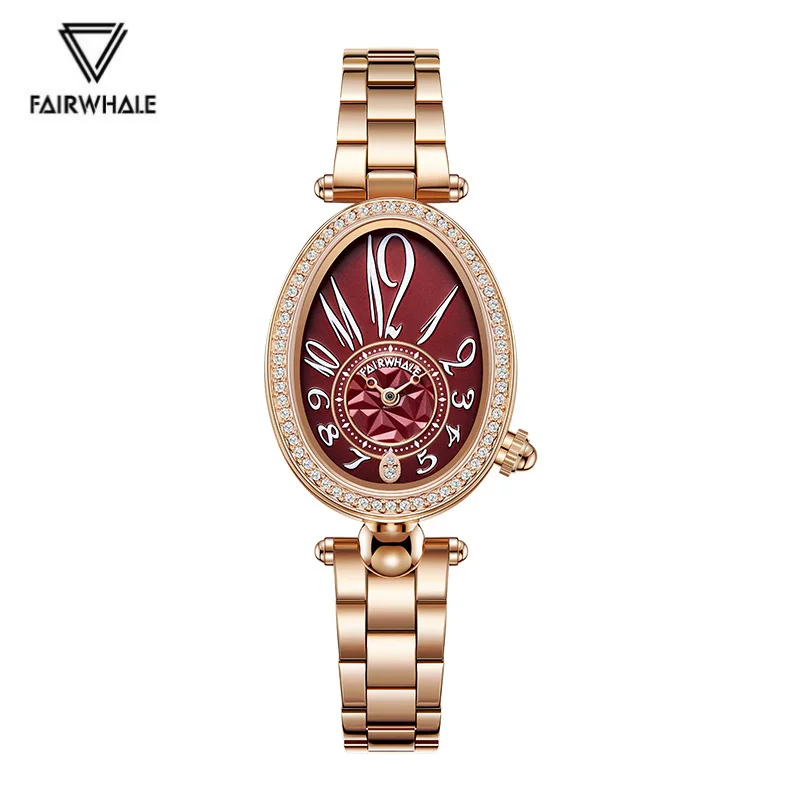 Mark Fairwhale 3610 Elegante Damen-Quarzuhr Modische Wasserdichte Edelstahl-Armband Luxusuhren für Frauen reloj mujer
