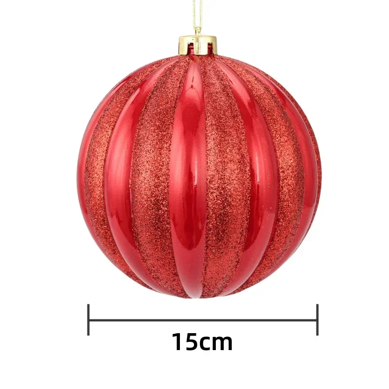 15cm 2pcs Christmas Ball Ornaments Large Size Christmas Tree Party Decoration New Year Christmas Spheres Pendant 2026 New