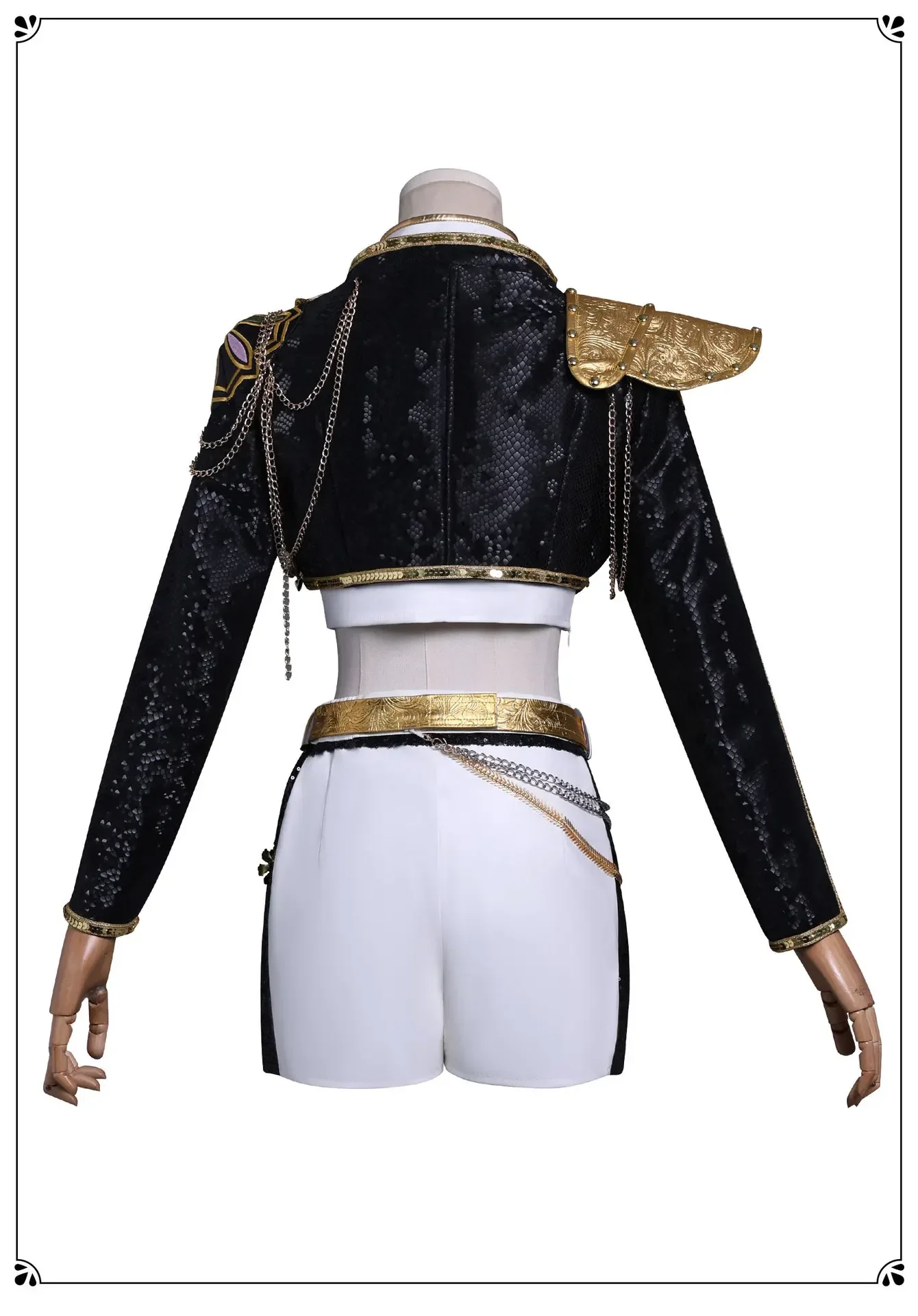 2025 Huntrix Kpop Demon Hunters Mira Cosplay Costume Wig Gold Stage Rumi Zoey Performance Costume Uniform Shiny Roleplay Outfit