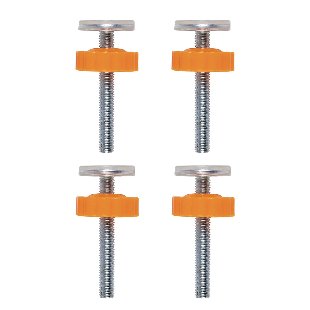 

4pcs Stair Guardrail Bolts Durable Reusable Steel ABS Plastic Orange Adjustable Length No Tools Baby Gate Dog Gate