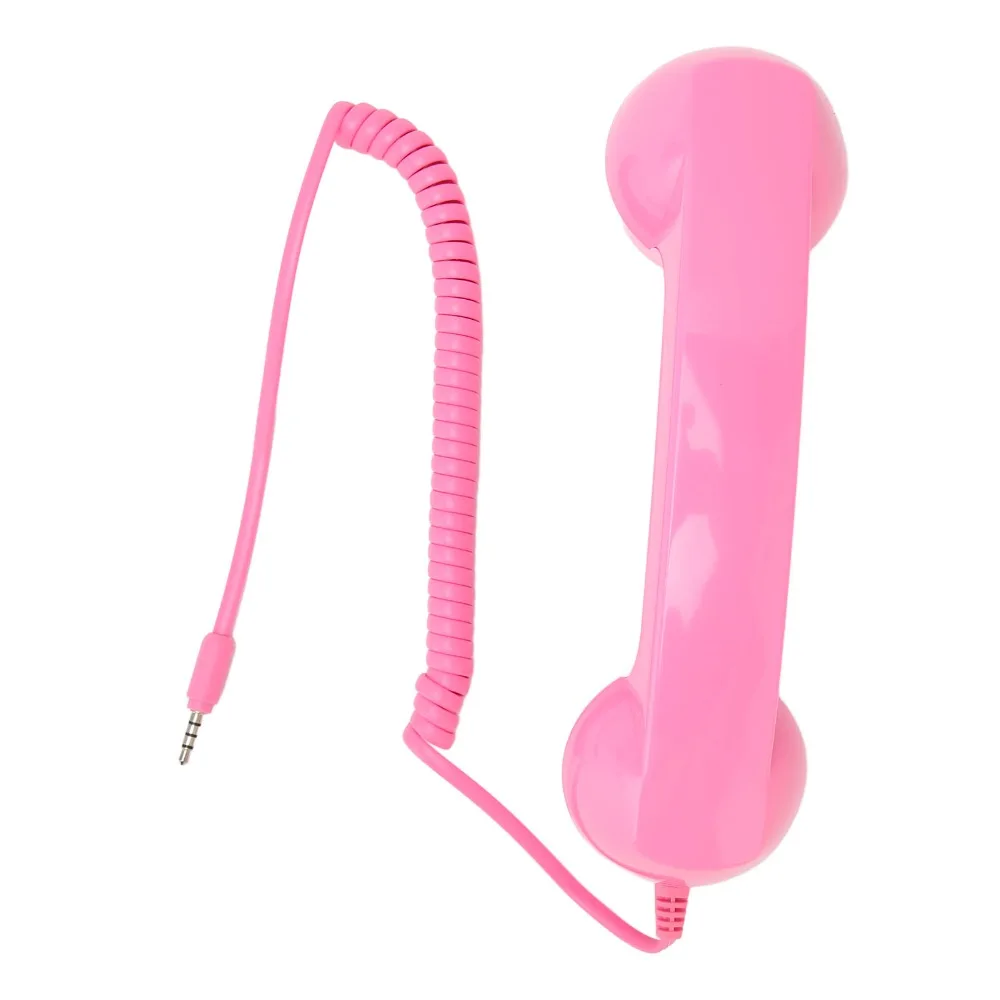 Multifunction Retro Phone Handset 3.5mm Microphone Speaker Handheld Cell Phone Receiver Cell Phone Receiver Cell Phone Use