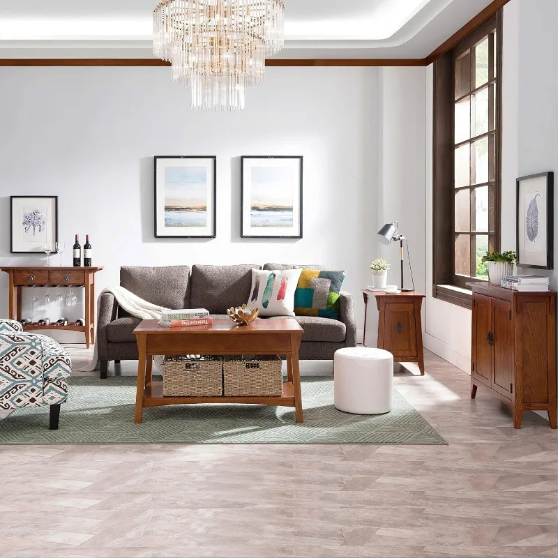 Leick-Armoire de Rangement en Chêne, Support de Hall Préféré