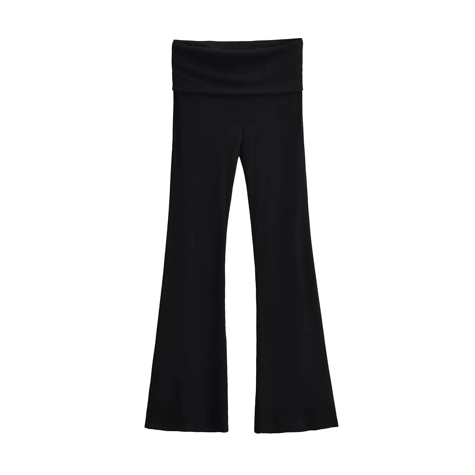 กางเกงโยคะขายาวเอวสูงทรงกระดิ่ง ขาบาน ยืดหยุ่น กระชับสัดส่วน สไตล์ลำลอง เซ็กซี่ สำหรับผู้หญิง