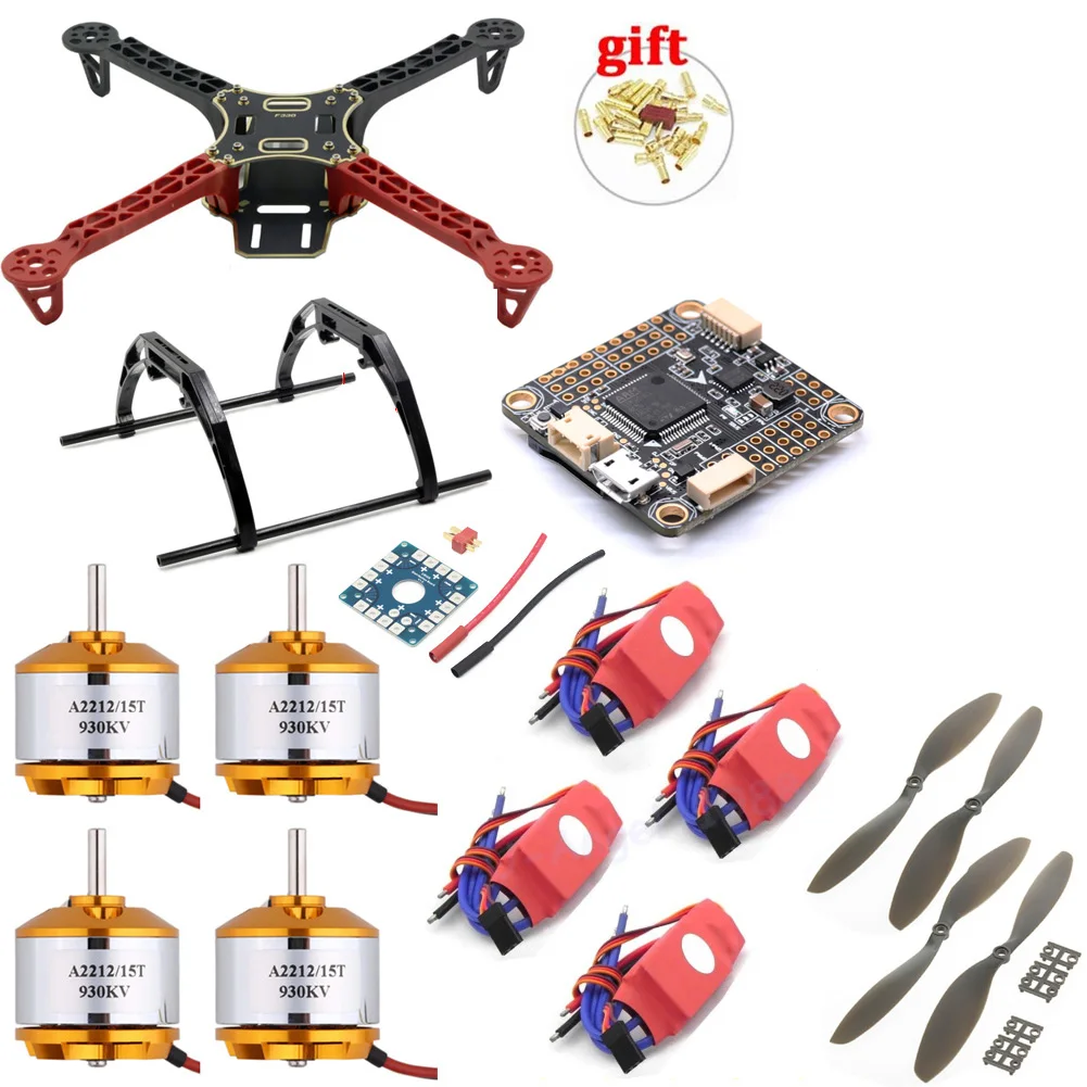 F330 PCB-Rahmen-Kit F4 Flight Controller Board XXD A2212 930KV Motor 20A Simonk ESC 8038 Propeller für RC Quadcopter