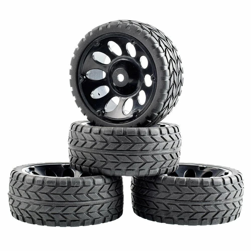 RC Rim06-6017 Rubber Tires & Wheel sets For HSP HPI 1/10 1:10 On-Road Car Racing