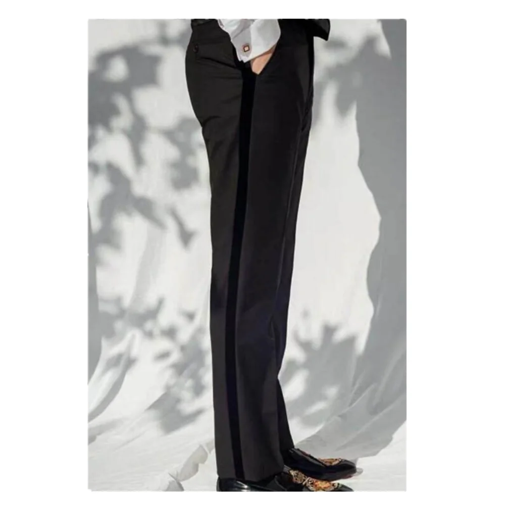 New Men\'s Suit Pants High Quality Spring Autumn Straight Business Dress Trousers Formal S-5XL Classic Black Trousers Pants