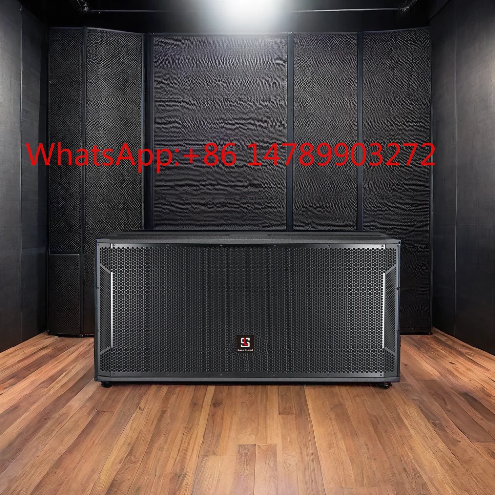 Dual 18 Inch 3200W Passive Stage Subwoofer Long Range Wide Coverage Speaker for Outdoor Activity