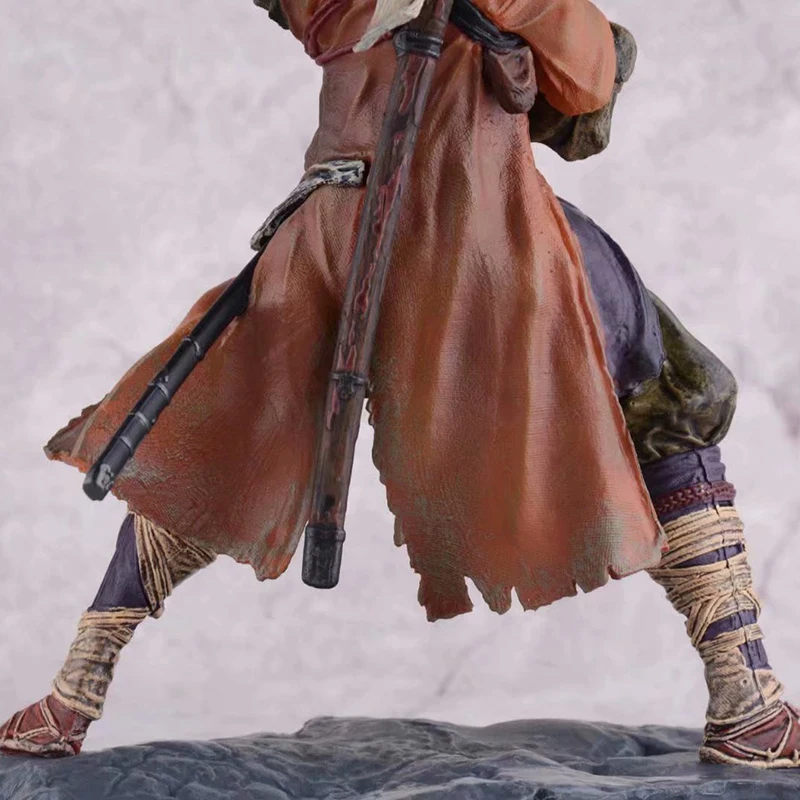 Sekiro Shadows Die Twice 늑대 액션 피규어 애니메이션 Figuras GK 동상 장난감 19cm PVC 컬렉션 모델 장식 어린이를위한 선물