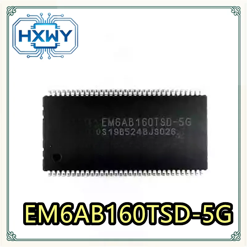 (5/10 pcs) EM6AB160TSD-5G  TSOP66 package IC chip Brand new electronics  Low stock  Integrated circuit  Fast dispatch