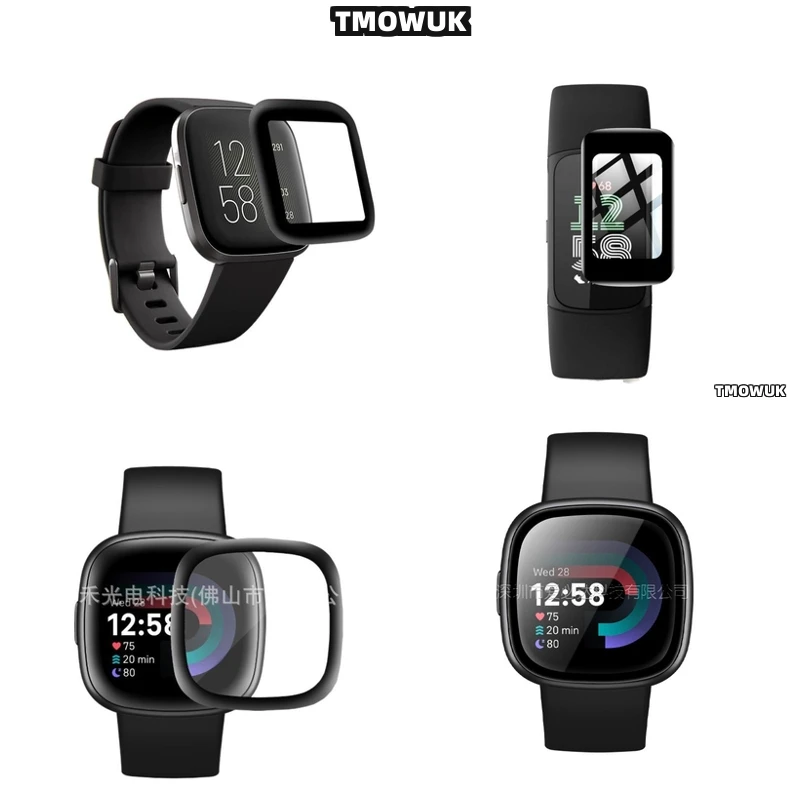 

For Fitbit Sense 2 Versa3 2 4 Inspire 3 Charge 6 5 Soft Flexible Screen Film Full Cover 3D Curved Anti - Scr
