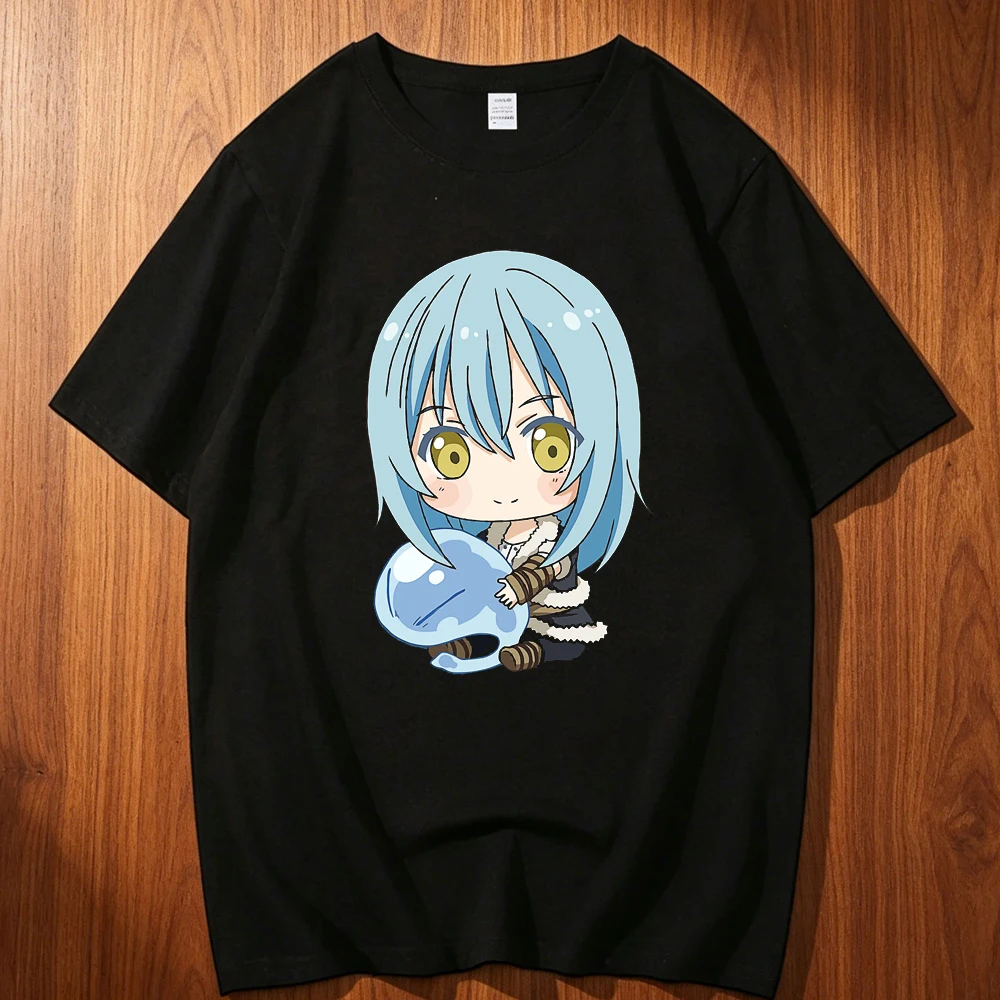 That Time i Got Reincarnated As a Slime cotton top tees men 80s aesthetic Digital t shirt University Colorful Gothic Retro