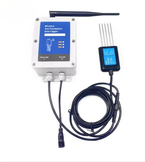 Low Consumption Soil Moisture Temperature EC PH NPK 7 in 1 Sensor WiFi or 4G Data Logger Soil tester with built-in Battery