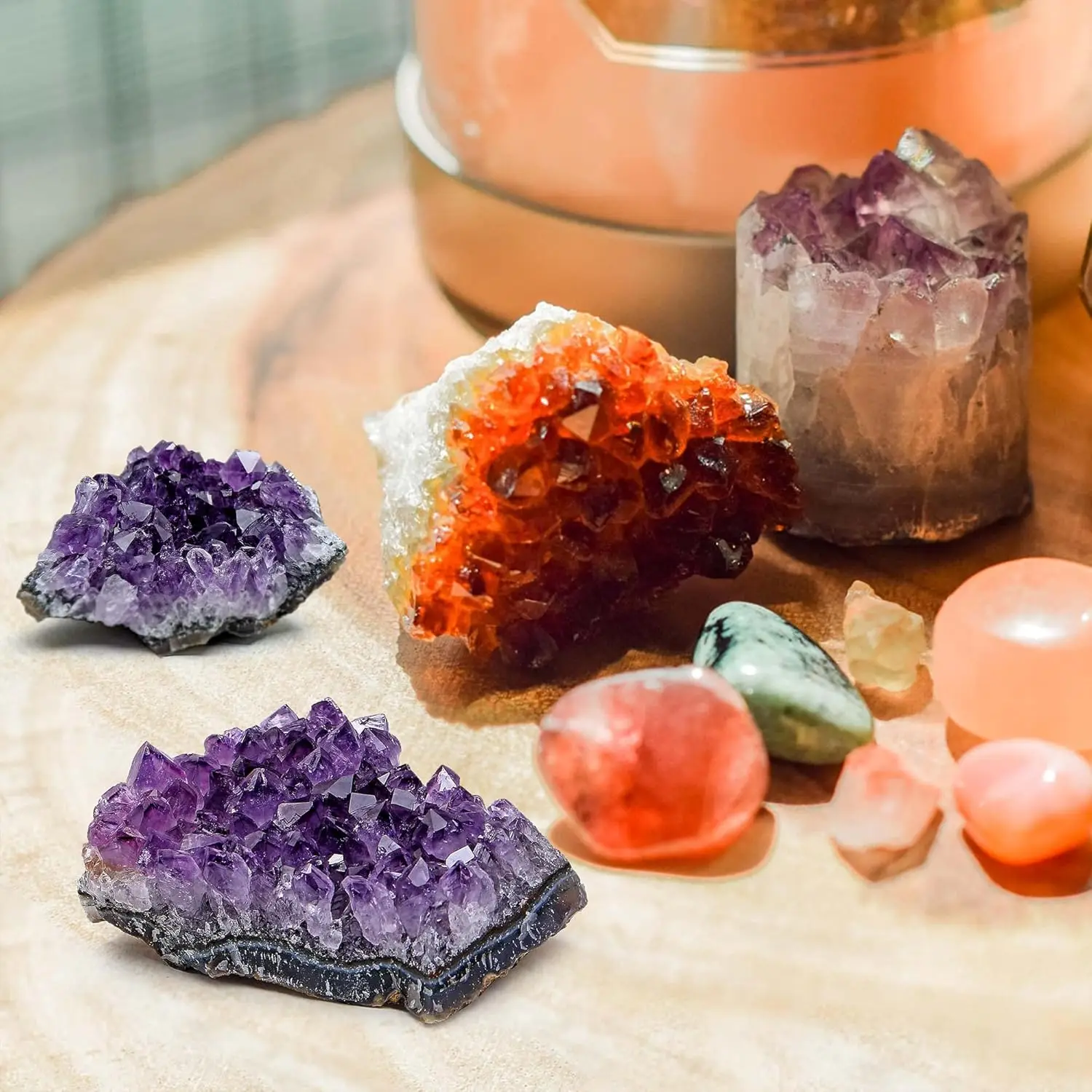 30-70g Natural Amethyst Geode Cave Healing Crystal Stones Rock Cluster Druzy Witchcraft Raw Amethyst Gemstone Specimen view 3