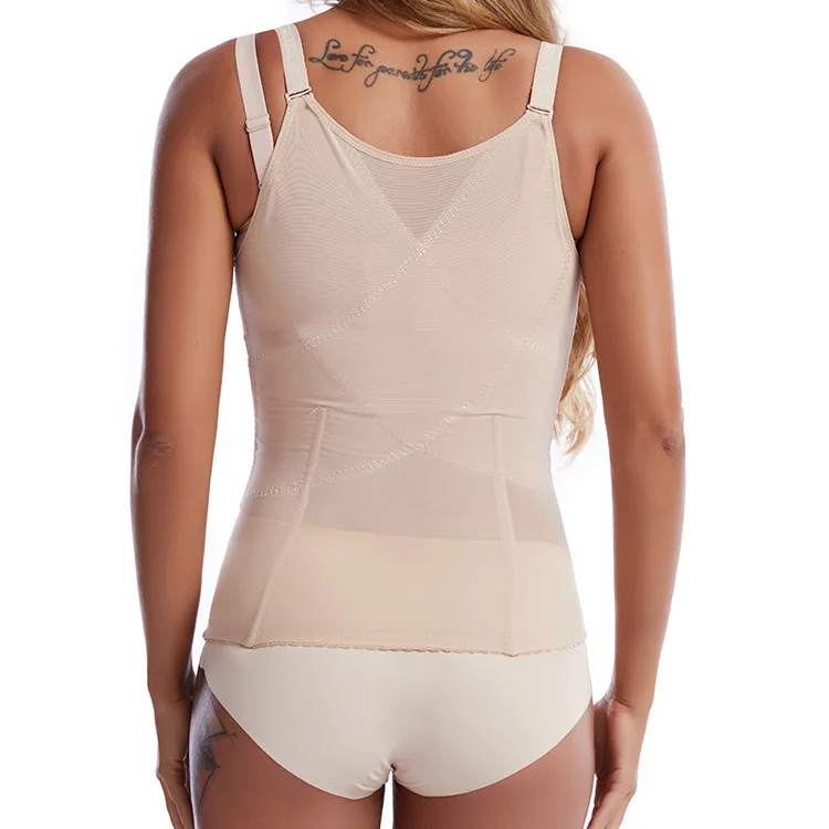 

Shaping Body, Beauty, Belly Tightening Clothing With Six Row Buttons, Reinforced Waist Tank Top, Chest Support, Side Breast