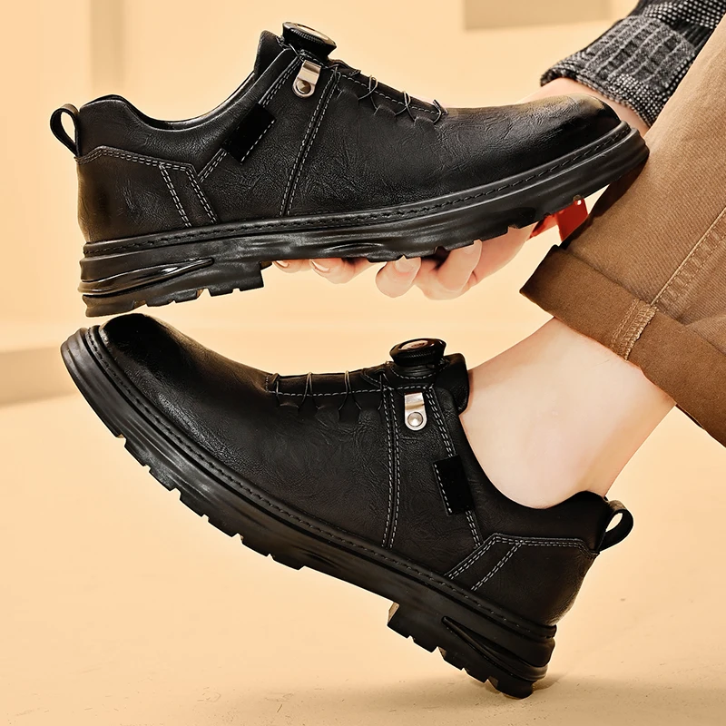 

Повседневная мужская кожаная обувь на четыре сезона. Дизайнерская и ретро-стиль. Деловая и вечеринка. Горячая продажа качественной рабочей обуви для взрослых 38-46.