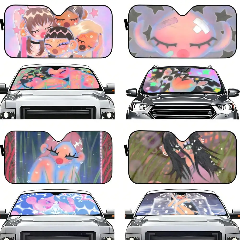 

A-Andrea Diez Nin-S Sun Visor Car Windshield Sunshade Foldable Automotive Protection Sun Block Cover