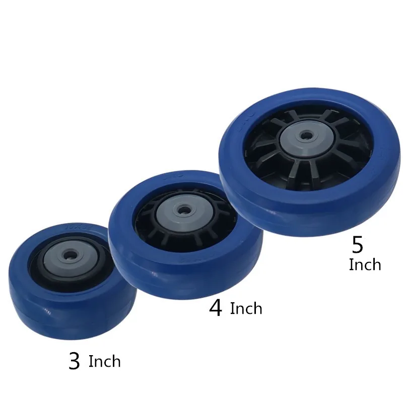 

1 Pc 5 Inch Single Wheel Medium Natural Rubber Elastic Wear-Resistant Trolley Caster